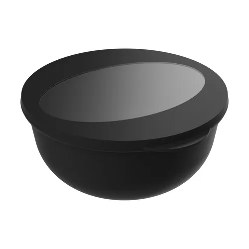 Salatbox Deluxe ToGo Essensbehälter 1,0L BPA-Frei & Made in Germany in Schwarz