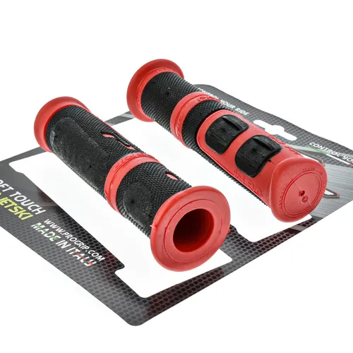 Progrip Griffgummi Lenkergriffe Handgriffe 964 Rot Schwarz Jetski MTB Quad ATV