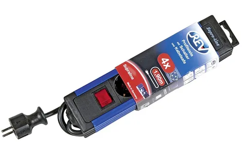 REV Ritter Steckdosenleiste 4fach mit Schalter