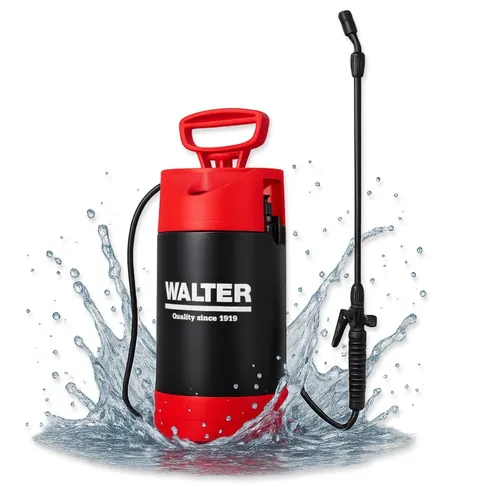 WALTER Drucksprüher 5L | Gartenspritze mit Verstellbarer Düse & Überdruckventil
