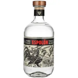 Espolon Tequila Blanco 40% Vol. 0,7l - Premium Tequila aus 100% blauer Agave, ideal für Cocktails oder pur, mit frischem Geschmack und einem Hauch von Zitrus.