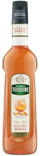 Mathieu Teisseire Orange Spritz-Sirup | Für Getränke, Spritz, Cocktails, Limonaden und Desserts | 700 ml Flasche | alkoholfrei