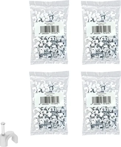 400x ARLI Nagelschellen 7 mm weiss in weiß von ARLI