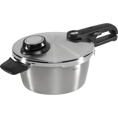 Fissler Vitavit Premium Schnellkochtopf - 3,5 L, 22 cm, Edelstahl-Dampfkochtopf mit 4 Garstufen für gesunde und vitaminreiche Zubereitung