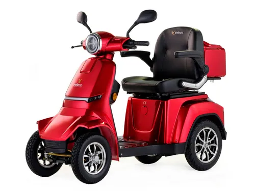 Veleco ® Gravis 4 Rad Seniorenmobil - Scooter mit Straßenzulassung, Vollfederung und LED-Beleuchtung für eine sichere und komfortable Fahrt, beeindruckende Reichweite von bis zu 50 km.