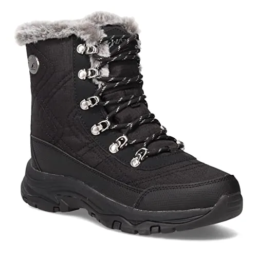 Skechers Damen Trego Cold Blues Schneestiefel - Wanderschuhe mit luftgekühlter Memory-Schaum Einlegesohle und wasserdichter Konstruktion, ideal für jedes Wetter und Gelände.