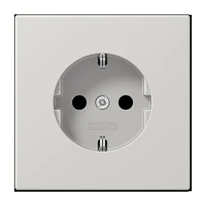 Jung LS1520KILG Schutzkontakt-Steckdose, 16 A 250 V ~, SAFETY+, Duroplast, Serie LS, lichtgrau