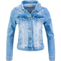 Rock Creek Jeansjacke Regular Fit - Klassische Damen Jeansjacke mit geradem Schnitt, zwei Brusttaschen und spitzem Kragen. Ideal für lässige Outfits und vielseitig kombinierbar.