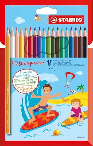 STABILO - Aquarell-Buntstift - STABILOaquacolor - 18er Pack