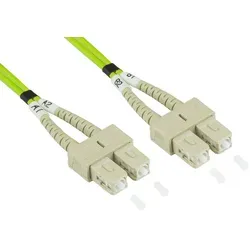 Good Connections LWL Dpx Patchk. OM5 MM 50/125Á SC/SC 10m - Glasfaserkabel, ideal für hochgeschwindigkeits Netzwerke mit OM5 Technologie für verbesserte Bandbreite und Reichweite.