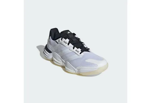 adidas Performance STABIL 16 INDOOR SCHUH - Hallenschuh für Volleyball in Weiß (45 1/3 EU) - Der adidas STABIL 16 Indoor Schuh bietet optimalen Halt und Komfort für Volleyballspieler. Mit modernem Design und schnürbarem Verschluss ist er der ideale Begleiter für jeden Einsatz in der Halle.