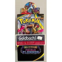 Pokémon Sammelbilder 1 Pack mit 10 Karten Sammelkartenspiel Fatale Flammen POKEMON