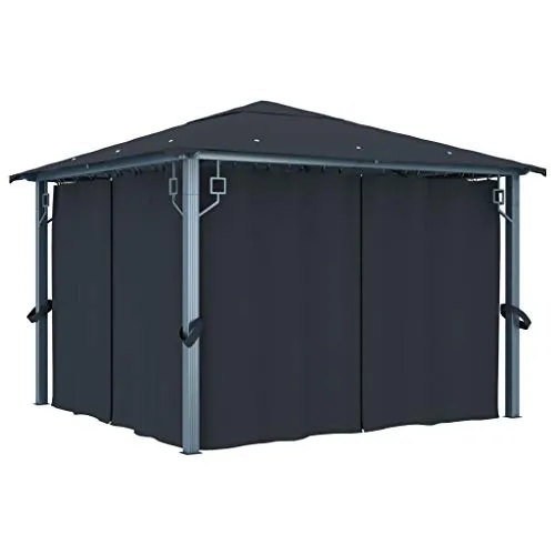 Produktbild vidaXL Pavillon mit Vorhängen 300x300cm
