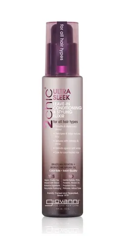 Giovanni 2chic Ultra-Sleek Leave-In Conditioning Elixir - Das Giovanni 2chic Ultra-Sleek Leave-In Elixir vereint Pflege und Styling in einem Produkt. Ideal für coloriertes Haar, es reduziert Frizz und schützt vor Spliss, für ein glänzendes und geschmeidiges Haargefühl.