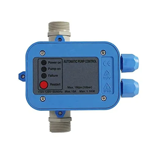Druckwächter Druckschalter Automatisch Pumpensteuerung SK-1 Presscontrol für Gartenbewässerung Hauswasserwerk Automatik Pumpenschalter 1100w Trockenlaufschutz
