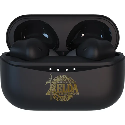 OTL TWS The Legend of Zelda: Tears of the Kingdom - Kabellose Premium Earbuds - Kopfhörer mit tiefem Bass und kristallklarem Klang, ideal für Reisen. Inklusive Type C USB Ladecase für bis zu 24 Stunden Hörgenuss und individuelle Passform durch zwei Größen an Silikon-Ohrstöpseln.