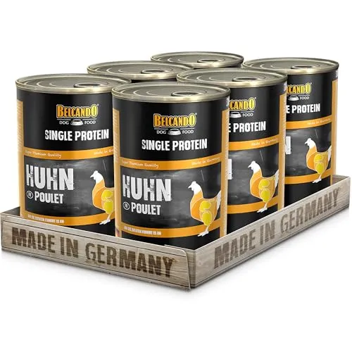 BELCANDO Single Protein Huhn 6x 400g Nassfutter Hundefutter Futter Hund nass
