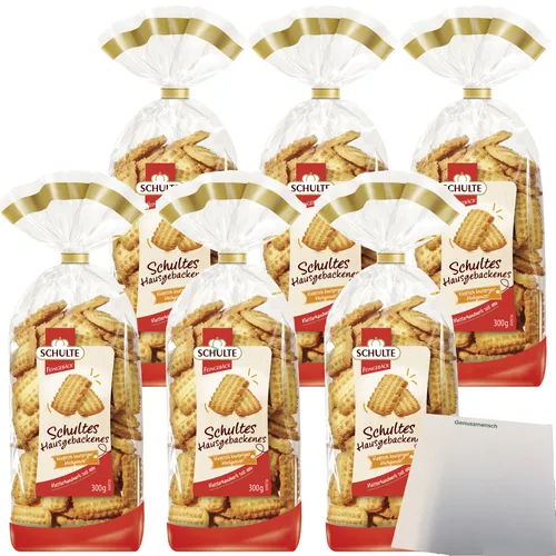 Schulte Hausgebackenes Spritzgebäck 6er Pack 6x300g Packung usy Block