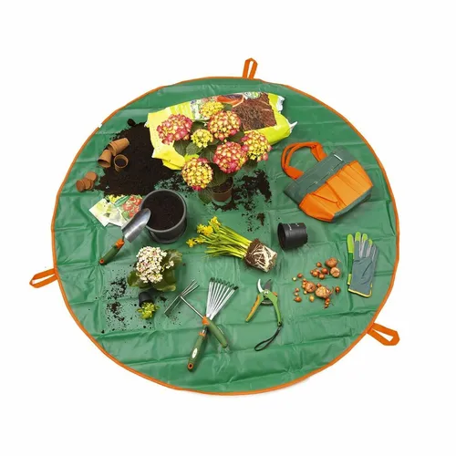 2in1 Pflanzmatte und Utensilienbeutel Garten Pflanzunterlage Ø ca. 148 cm
