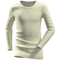 HERMKO Longsleeve 40283 Merinowolle/Tencel Kinder langarm Shirt Longsleeve hergestellt in EU beige 152