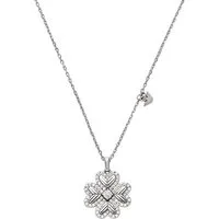 Emporio Armani Damen-Halskette aus Edelstahl oder Sterlingsilber - Elegante Kette aus hochwertigem Sterling Silber mit Karabinerverschluss, perfekt für lässige Anlässe und stilvolle Akzente.