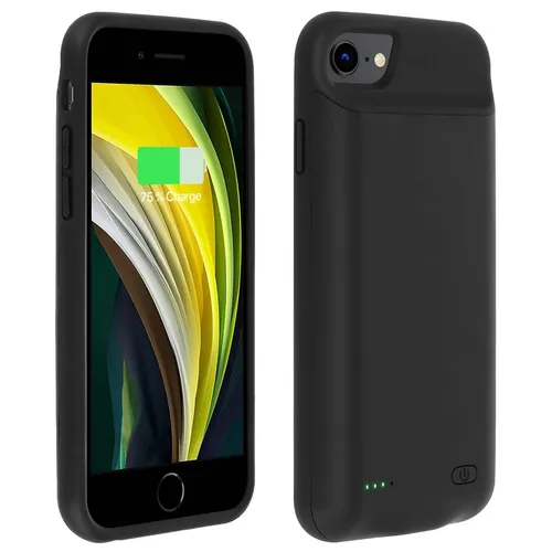 Akku-Schutzhülle 2800 mAh für iPhone SE 2020 / 8 / 7 / 6S / 6 – Schwarz