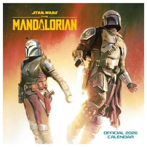 Kalender 2026  Star Wars The Mandalorian Calendar Wandkalender Poster 30x30 cm