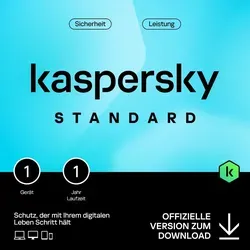 Kaspersky Standard 2026, 1 Gerät - 1 Jahr, Download