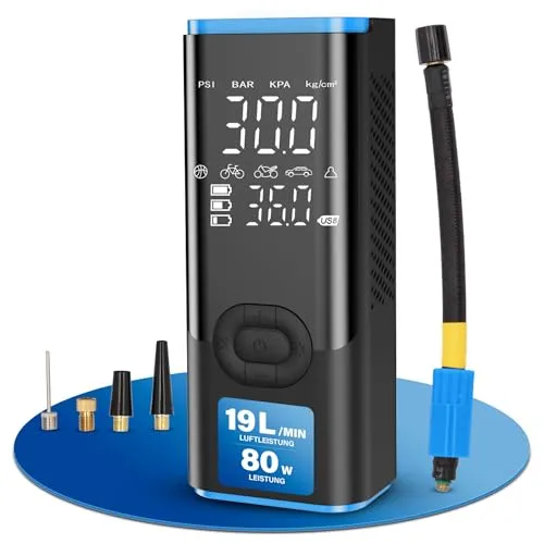 Fischer Akku-Kompressor AP Power Duo mit Powerbank – Praktisches Aufpumpen für unterwegs