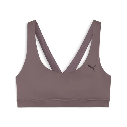 Puma Cloudspun Bra - Mid raisin (88) XL - Sport-BH für Damen, optimal für Fitness & Training, bietet mittleren Support und trockenen Komfort dank dryCELL-Technologie. Hergestellt aus 50% recycelten Materialien für umweltbewusste Sportlerinnen.
