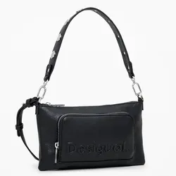Desigual Handtasche/Clutch Monica Cont Black - Stylische Handtasche/Clutch in elegantem Schwarz, ideal für jeden Anlass und perfekt für modebewusste Frauen.