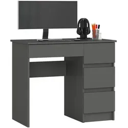 Raumhirsch Furniture Schreibtisch, Graphit, Holzwerkstoff, 90x77x50 cm, Arbeitszimmer, Schreibtische, Bürotische