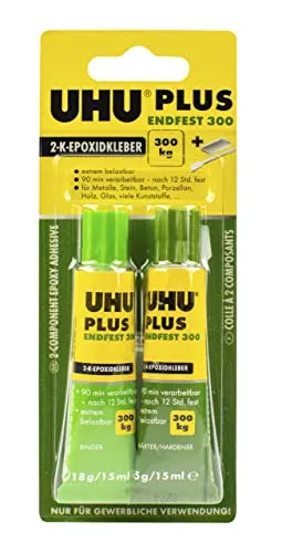 UHU Zwei-Komponentenkleber plus endfest 300/45640 Inh.33 g von UHU