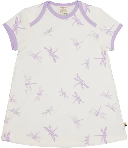 loud + proud Kleid Druck aus Bio Baumwolle in lila von loud + proud