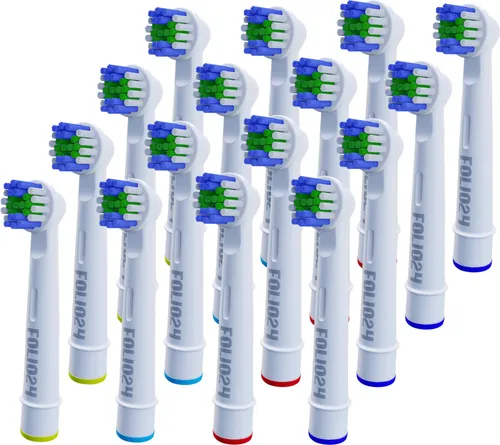 Ersatzbürsten Aufsteckbürsten für Oral B Precision Clean Zahnbürsten 16 x