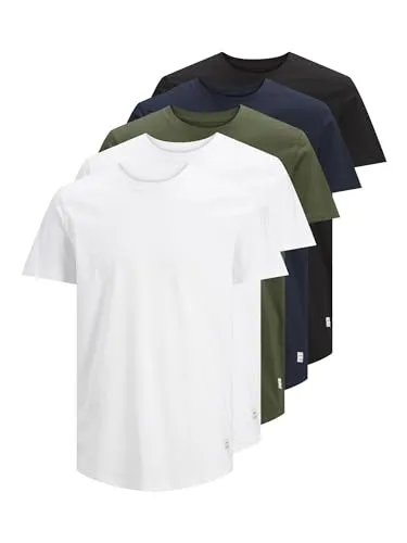 Produktbild Jack & Jones Herren JJENOA Tee SS Crew Neck 5PK MP T-Shirt