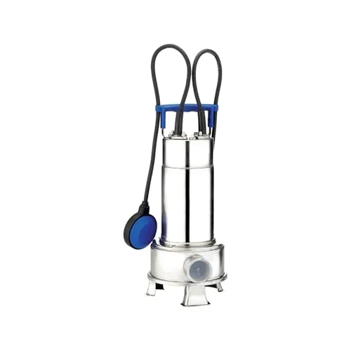 Ebara Edelstahl-Tauchpumpe Right 75 MA 1000 Watt - Hochleistungs-Wasserpumpe mit 1000 Watt für effizientes Pumpen von klaren und leicht verschmutzten Flüssigkeiten, ideal für Baustellen und Gartenbewässerung.