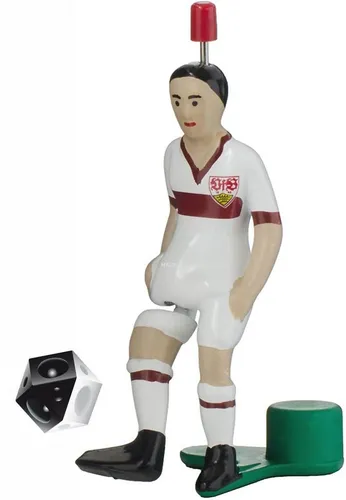Tipp-Kick Tischfußballspiel Star Kicker VfB STUTTGART Figur Spieler KLASSIK WEISS mit Fussball