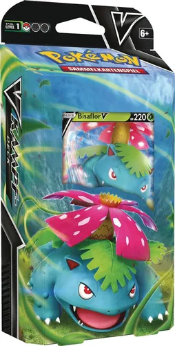 Pokémon V Battle Deck - Bisaflor V: Starter Pack für Einsteiger - TCG OVP Decks & Starter, perfektes Einsteiger-Set für Pokémon TCG mit Bisaflor V, ideal für spannende Duelle!