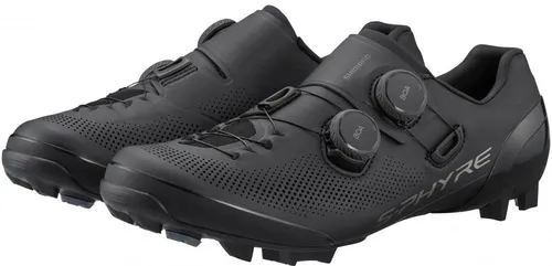 Shimano XC903 black (L01) 39 - Unisex Mountainbikeschuhe mit atmungsaktivem Obermaterial und leichtem Design, ideal für Crosscountry- und Cyclocross-Rennen. Die spezielle Fersenkappe sorgt für optimale Fußpositionierung und maximale Kraftübertragung.