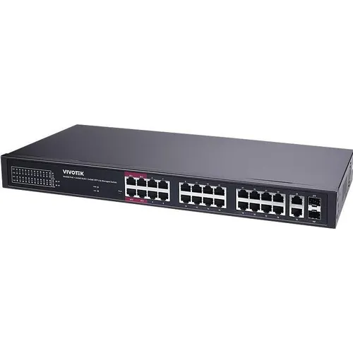 Vivotek AW-GEL-285A-380 28-Port PoE Switch – Zuverlässige Netzwerkverbindung