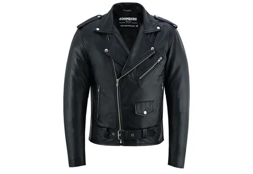 BOHMBERG Lederjacke LEOS Herren Biker-Übergangsjacke 3XL - Funktionsjacken aus echtem Ziegennappaleder, winddicht und wasserabweisend, ideal für stilvolle Biker und Outdoor-Aktivitäten.