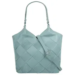 Shopper SAMANTHA LOOK - Eleganter Damen Shopper aus echtem Leder - Aktentaschen mit hochwertiger Flechtoptik, verstärktem Boden und praktischem Smartphonefach. Made in Italy, ideal für stilbewusste Frauen.