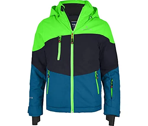 Bergson Skijacke VOLKER neo (maxi) - Wintersport-Bekleidung für Kinder, extra weit für viel Spaß im Schnee und nachhaltig PFC-frei imprägniert für dauerhaften Wetterschutz.