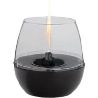 Tisch & Terrassenfeuer T180/TS3 Tulpe 18, schwarz - Kamin: Geruchloses und sicheres Tischfeuer mit 4-5 Stunden Brenndauer, ideal für gemütliche Abende auf Terrasse oder Tisch.