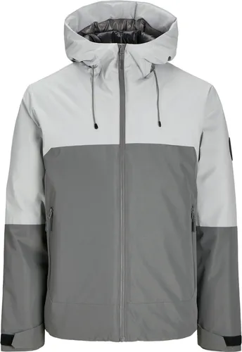 JACK & JONES Gefütterte Jacke für Männer - Funktionsjacke mit Kapuze und Kordelzug, ideal für kalte Tage, aus 100% Polyester für optimalen Komfort und Wärme.