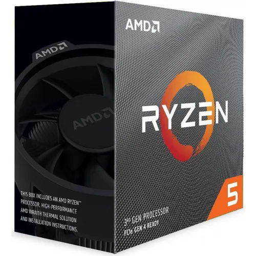 AMD Ryzen™ 5 3600X Prozessor mit Wraith Spire Kühler - Prozessoren / CPU mit 6 Kernen und 12 Threads, ideal für leistungsintensive Anwendungen und Gaming, Taktfrequenz bis 4.4 GHz für maximale Performance.