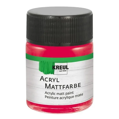 Kreul Acryl Mattfarbe Karmin 50ml Glas 100ml/7,18 Euro