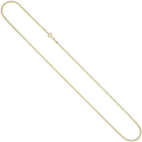 2,1mm Panzerkette Kette Collier Halskette Goldkette aus 585 Gold Gelbgold 55cm