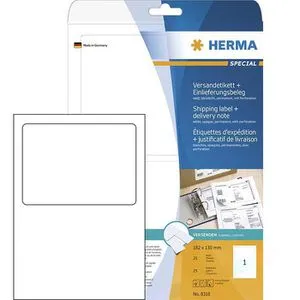 Herma 8316 Versandetikett Einlieferungsbeleg, 25 Stück